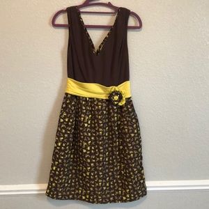 Anthropologie Baraschi Brown Dress Size 0